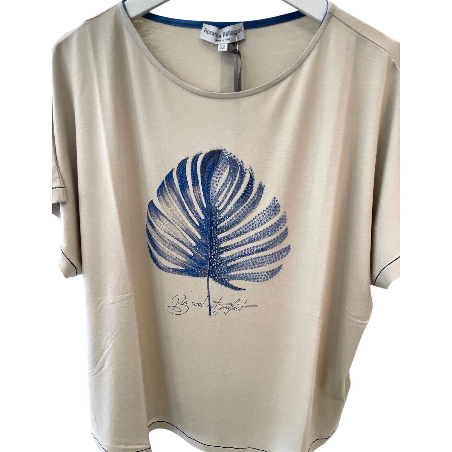 VISCOSE T-SHIRT WITH PATTERN
