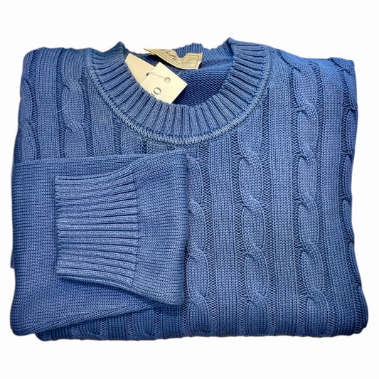 Girocollo trecce e coste in Cotone, Made in Italy. Realizzato con tessuti di alta qualità, Scopri eleganza e qualità di questo prodotto nella storica maglieria di lusso Bellandi dal 1952, negozio fisico a Viareggio.