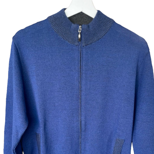 Maglia Uomo full zip in lana e cotone, Made in Italy. Proprietà Thermo-comfort di trattenimento del calore. Realizzato con tessuti di alta qualità, Scopri eleganza e qualità di questo prodotto nella storica maglieria di lusso Bellandi dal 1952, negozio fisico a Viareggio.