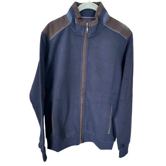 FELPA IN ZIP CON RIPORTI IN ALCANTARA