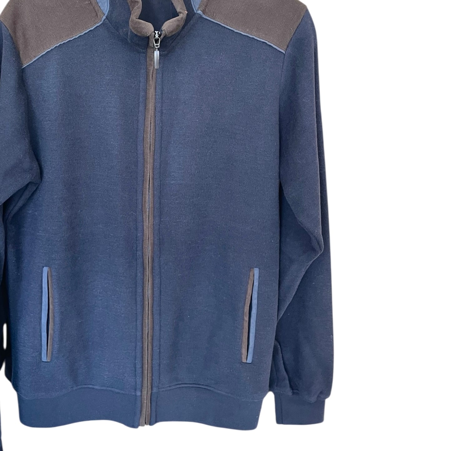 ZIP-UP SWEATSHIRT WITH ALCANTARA TRIM