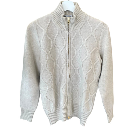 Giacca-cardigan Donna full zip con ricamo e lurex. Composizione Lana e Cashmere, Made in Italy. Realizzato con tessuti di alta qualità, Scopri eleganza e qualità di questo prodotto nella storica maglieria di lusso Bellandi dal 1952, negozio fisico a Viareggio.
