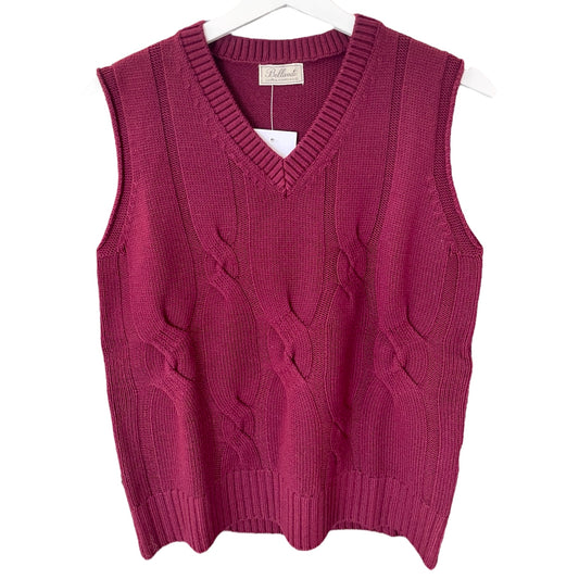 Gilet fatto a maglia senza maniche da donna, 100% lana, Made in Italy. Realizzato con tessuti di alta qualità, Scopri eleganza e qualità di questo prodotto nella storica maglieria di lusso Bellandi dal 1952, negozio fisico a Viareggio.