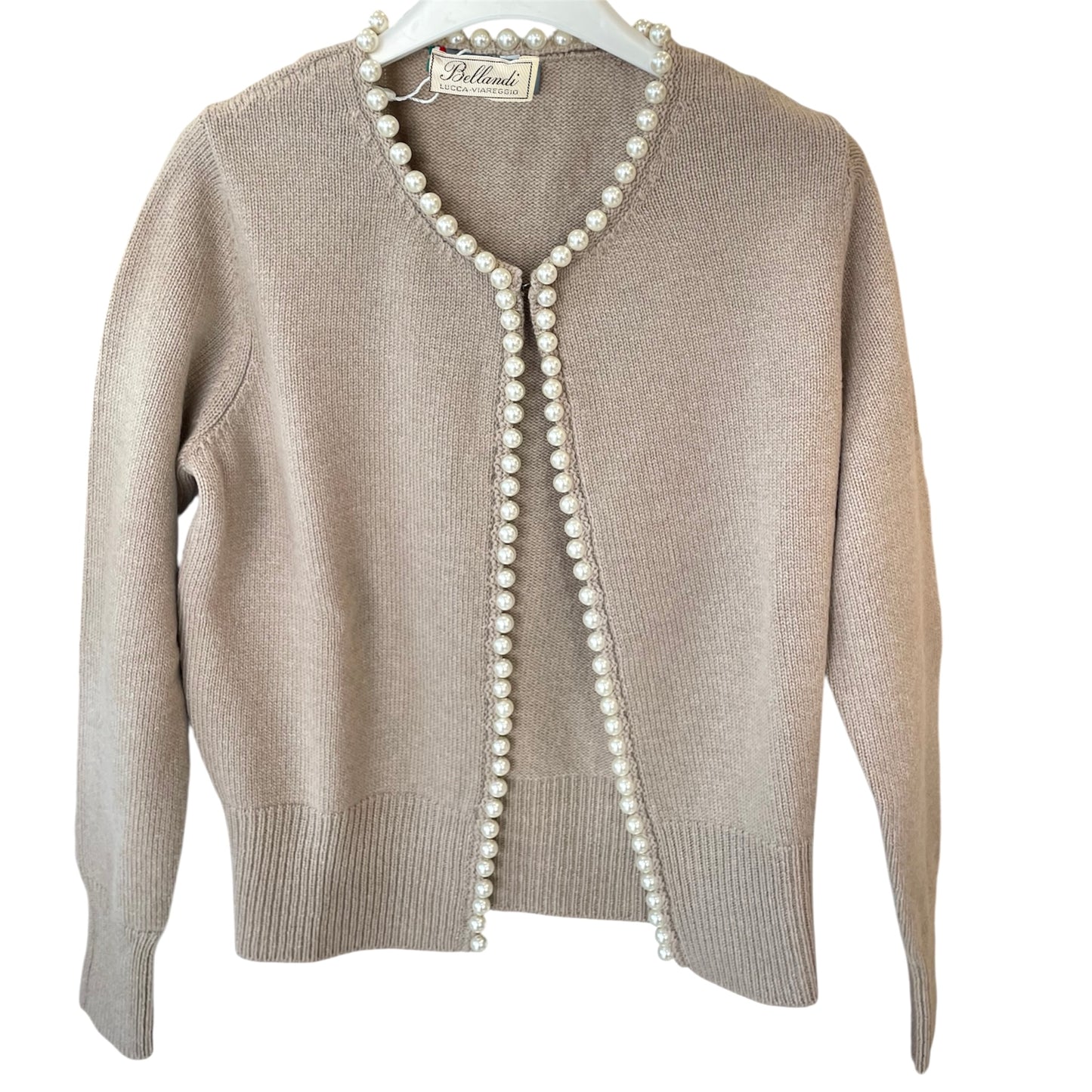 GIACCA APERTA CON PERLE