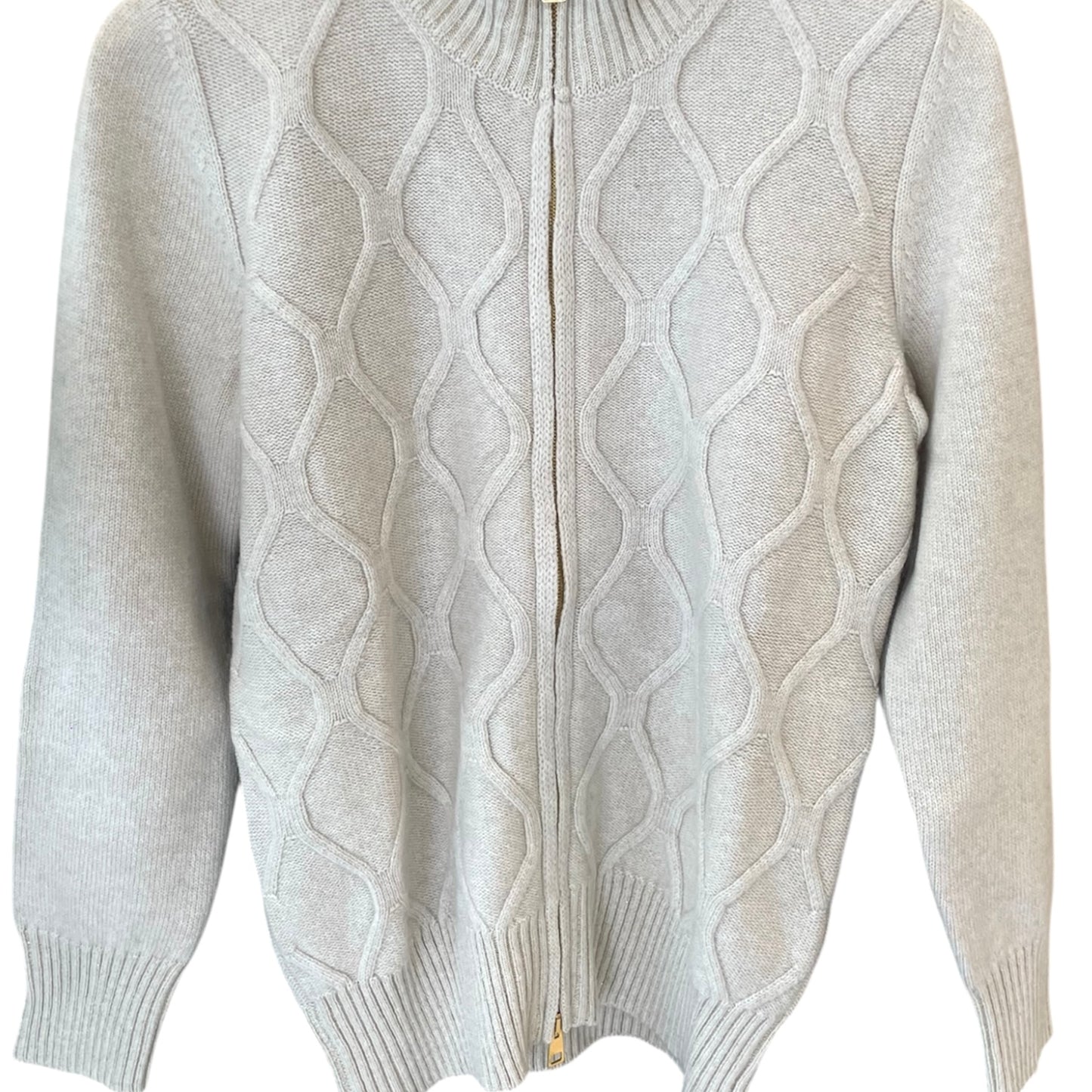 Giacca-cardigan Donna full zip con ricamo e lurex. Composizione Lana e Cashmere, Made in Italy. Realizzato con tessuti di alta qualità, Scopri eleganza e qualità di questo prodotto nella storica maglieria di lusso Bellandi dal 1952, negozio fisico a Viareggio.