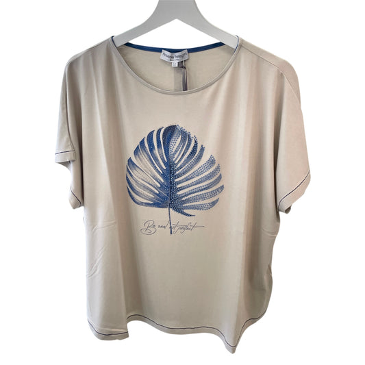 T-SHIRT VISCOSA CON FANTASIA